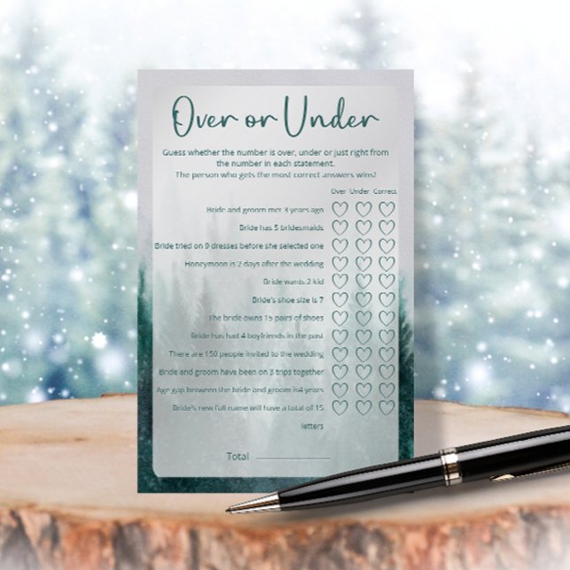 Forêt de pins sur sous le jeu de la Fête des marié (Créateur téléchargé)