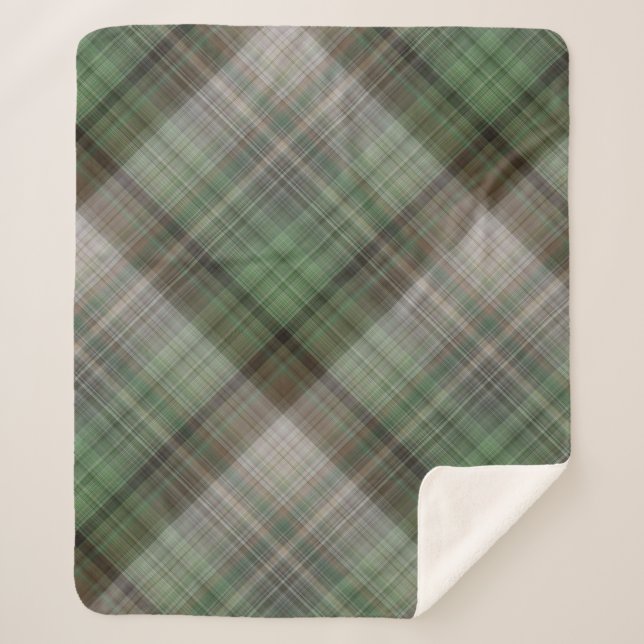 Forêt de pins Vert et Brown Plaid (Devant)