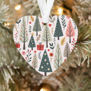 Forêt de sapins de Noël fantaisistes