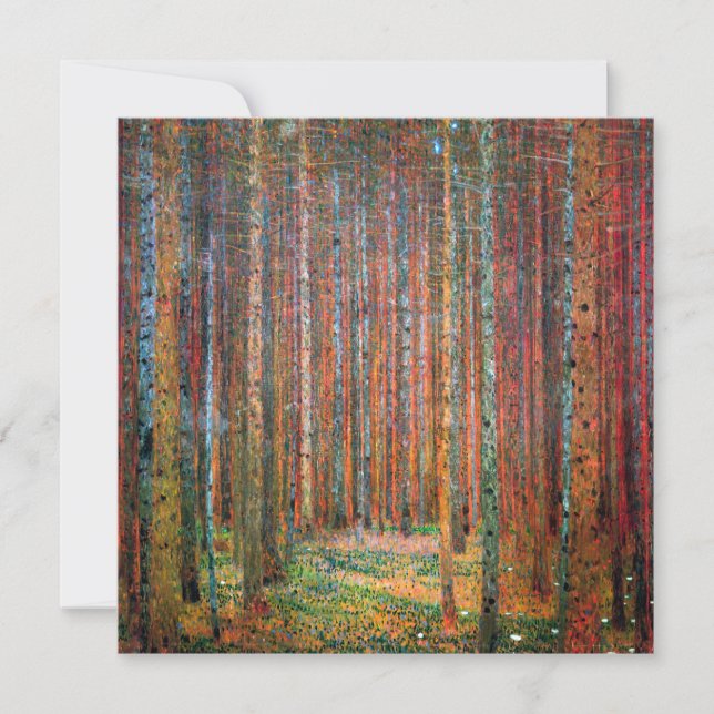 Forêt de sapins | Gustav Klimt | (Devant)
