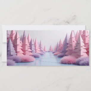 foret de sapins origami rose 