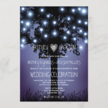 Forêt de Woodland Invitations au mariage des arbre