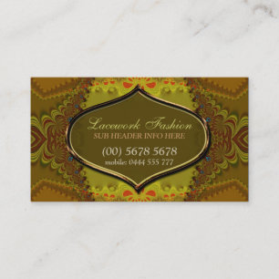 Forêt dentelle Mode Carte de visite élégant