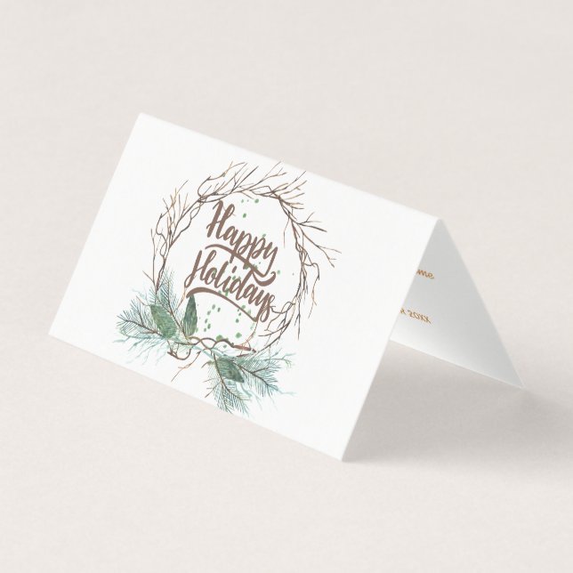 Forêt d'hiver moderne branches séchées vacances de (Front)