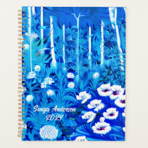 Forêt d'Imaginaires avec fleurs et oiseaux