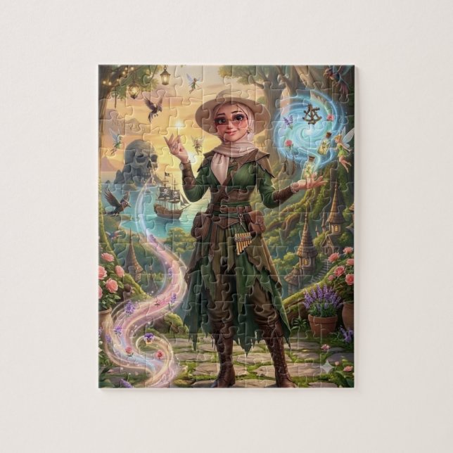 Forêt Enchantée Fantastique Puzzle (Vertical)