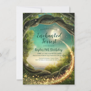 Forêt Enchantée, Invitations Pailletées