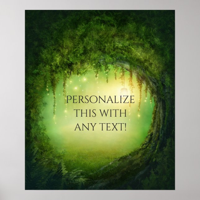 Forêt Enchantée & Lumières Art mural de mariage ru (Devant)