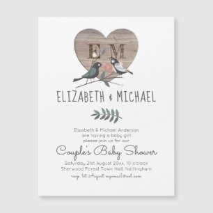 Forêt forestière Animaux Couples BABY SHOWER