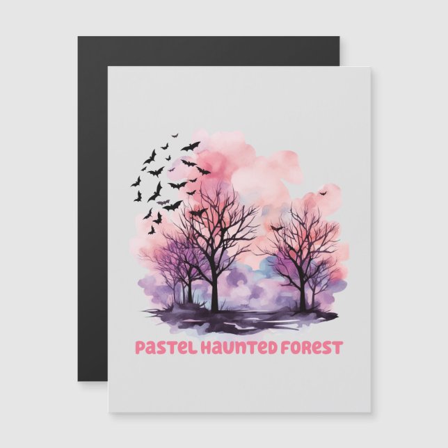 Forêt Hantée Pastel - Pastel Purple Éffrayant (Devant / Derrière)