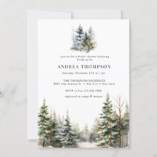 Forêt hivernale   Invitations de forêt