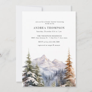 Forêt hivernale Invitations de la forêt