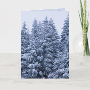 Forêt hivernale magique - bleu, coutume