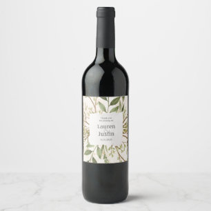 Forêt magique Floral Ensemble de Étiquettes de vin