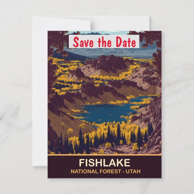 Forêt nationale de Fishlake Utah Invitation de mar (Devant)