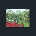 Forêt tropicale avec singes, 1910 (huile sur toile<br><div class="desc">Forêt tropicale avec singes,  1910 (huile sur toile)| par Henri J.F. Rousseau | Lieu de l'art : National Gallery of Art Washington DC| Artiste français | Numéro de collection d'images : XOS744803</div>