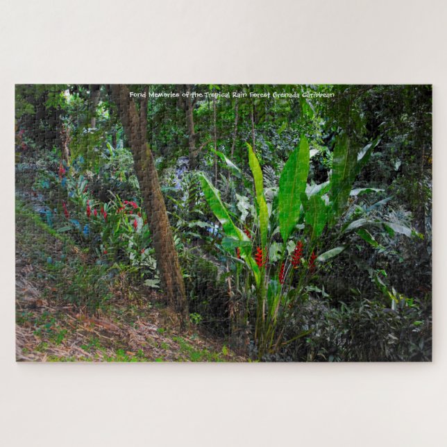 Forêt tropicale humide Grenade Caraïbes. Puzzle (Horizontal)