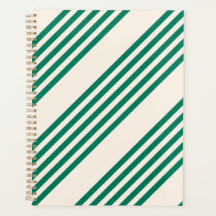Forêt vert et beige cinq bandes motif