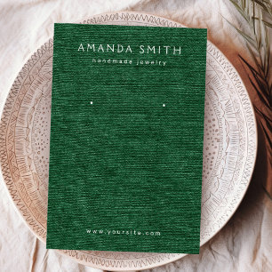 Forêt vert foncé linge look d'oreille carte d'affi