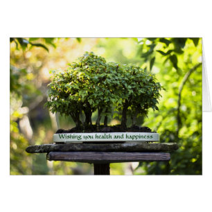 Forêt verte miniature Bonsai Pot Feuilles de piéde