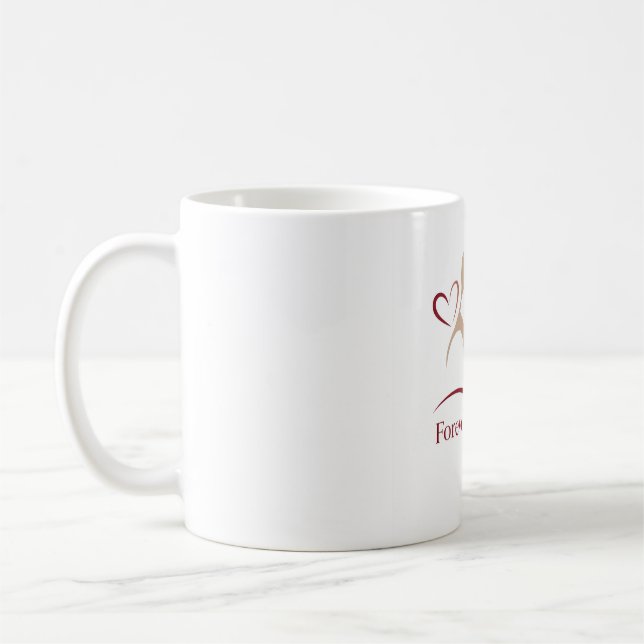 Forever & Always" Minimalist Couple Mug - Elegant  (Gauche)