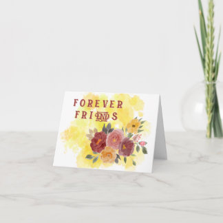 Forever Friends : Carte de voeux florale