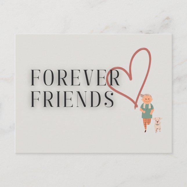 Forever Friends : Carte postale de chien (Devant)