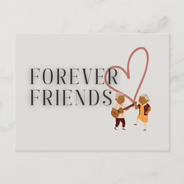 Forever Friends : Carte postale de musique (Devant)