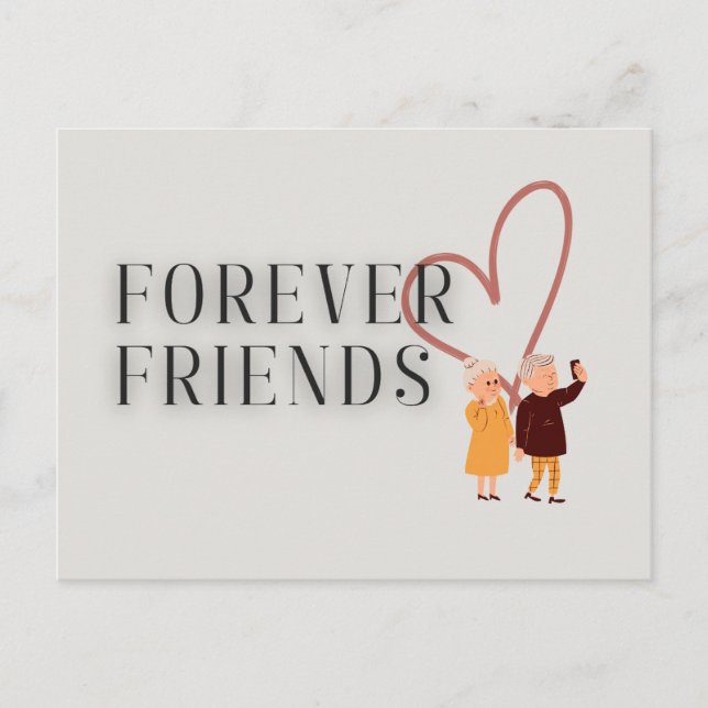 Forever Friends : Selfie Carte Postale (Devant)