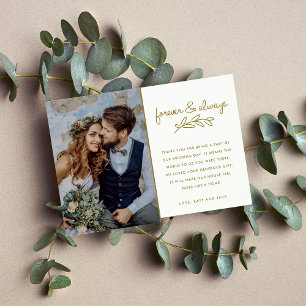 Forever Gold Photo Mariage Merci