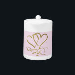 Forever Hearts Gold éditable couleurs arrière - pl<br><div class="desc">Customisez avec les noms,  les dates et les couleurs arrière - plans.</div>