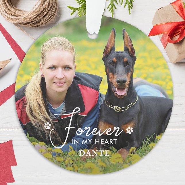 Forever in my Heart Custom Pet Dog Photo Memorial (Créateur téléchargé)