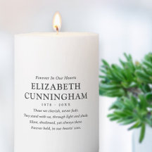 Forever In Our Hearts Memorial Modern Simple Citat