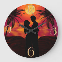 Forever Love#2 Horloge murale