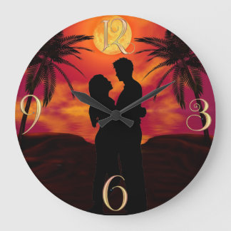 Forever Love#2 Horloge murale