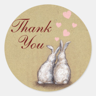 Forever Love Bunnies Merci Sticker 2