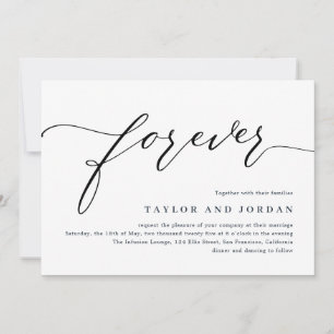 Forever Love Faire-part de mariage DE COULEUR ÉDIT