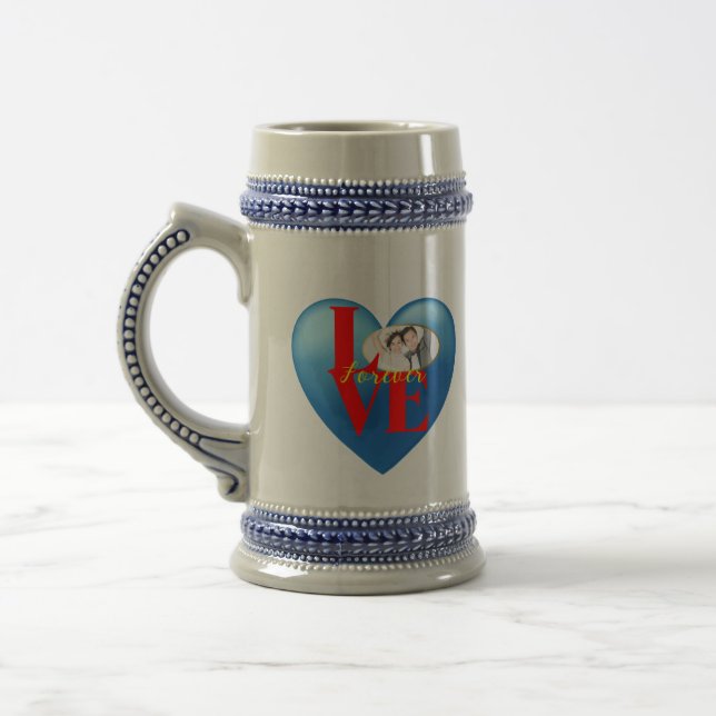 Forever Love" Photo Mug personnalisée (Gauche)