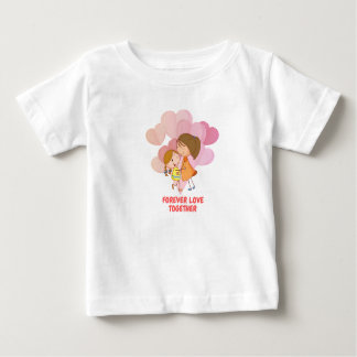 Forever Love Together - Baby T-Shirt Design