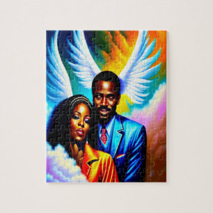Forever My Angel Black Christian Art Puzzle