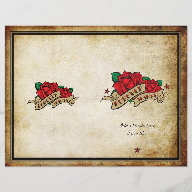 Forever Rejoint Rose Urbain Tattoo Programme de ma (Devant)