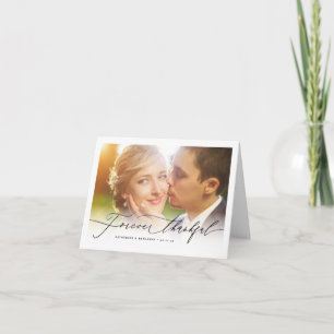 Forever Thankar Script Photo Mariage Merci