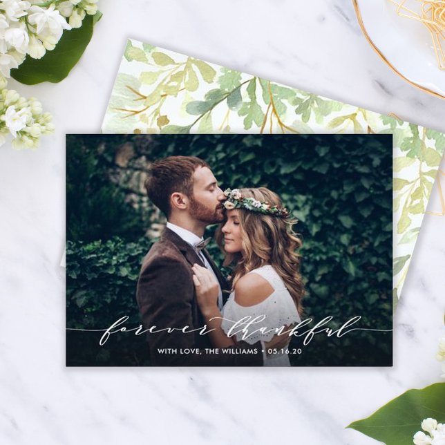 Forever Thankor | CARTE PHOTO MARIAGE MERCI (Créateur téléchargé)