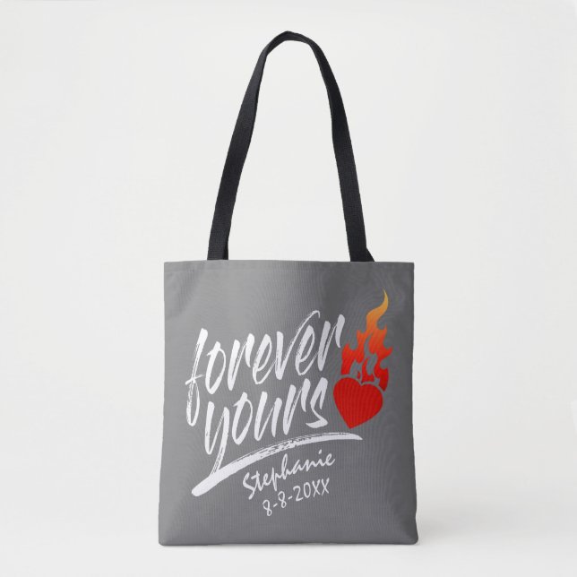 Forever Votre Nom Personnalisé Valentine | Sac fou (Devant)