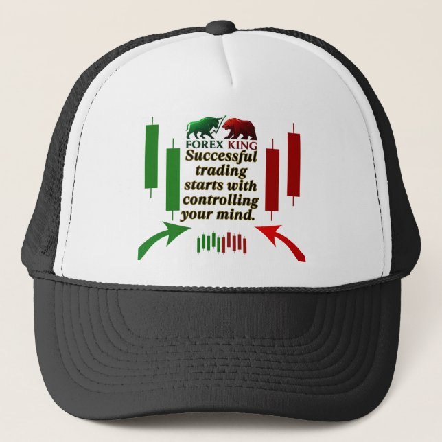 Forex King Trading Motivation Casquette - Bull et  (Devant)