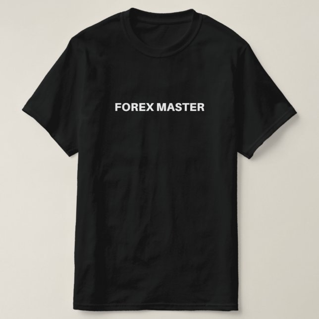 Forex Master Forex Trader Men Black T-Shirt (Design devant)