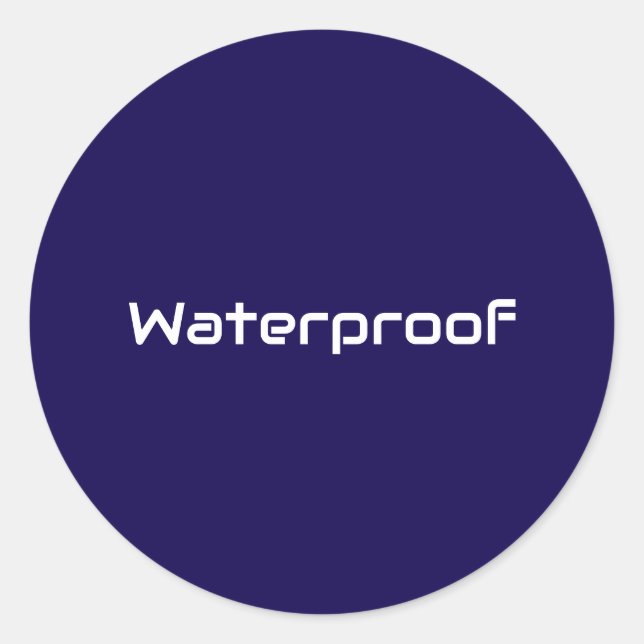 Forfait Water Proof Blue White Étiquette Splash Fr (Devant)
