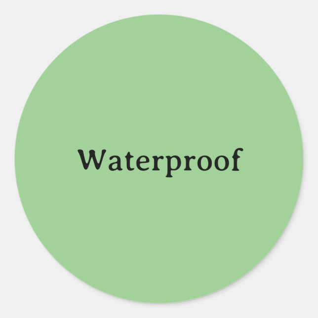Forfait Water Prosph Gratuit Étiquette Sage Green (Devant)