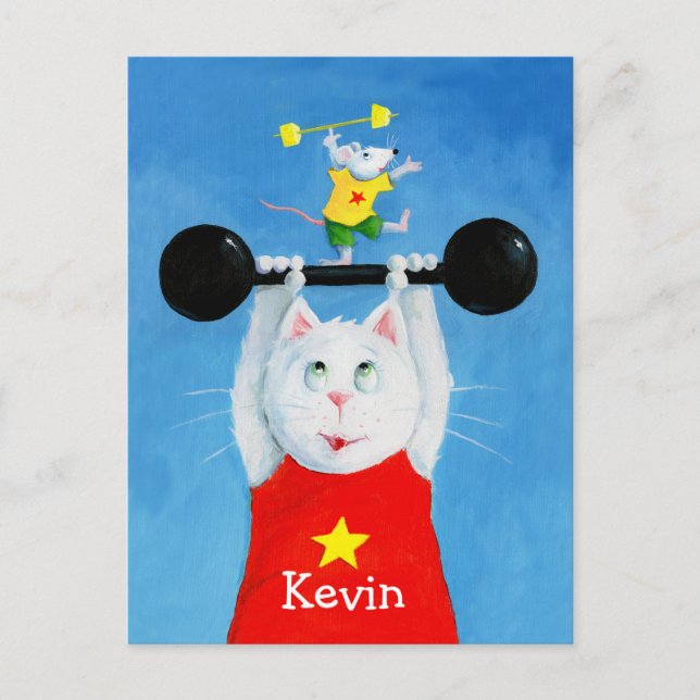 Formation Chat & Souris Funny carte postale (Devant)