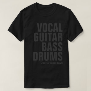 Formation de bande de roches T-shirt noir